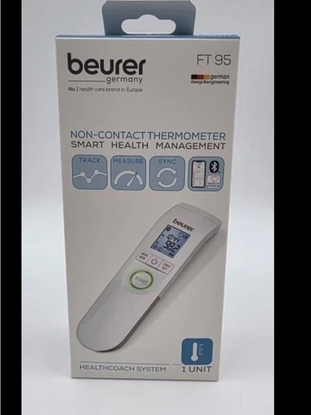 Beurer FT95 Non-Contact Thermometer Bluetooth Smart Health Management New